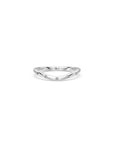14k Curved Diamond Luna Stacker