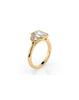 14k Emerald Celestial Bezel Ring