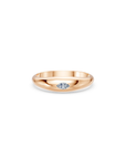 14k Little Marquise Diamond Dome Ring