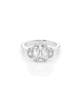 14k Emerald Celestial Bezel Ring