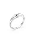 14k Little Marquise Diamond Dome Ring