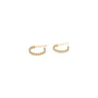 Gold Filled Flat Beaded Post Hoops