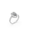 14k Pear Eclipse Bezel Ring