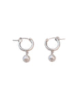 Pearl Clasp Hoops