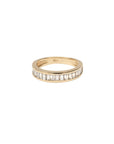14k Gold Baguette Channel Ring