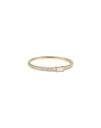14k Diamond Baguette Pave Ring