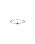 Gold Filled Black Crystal Stacker