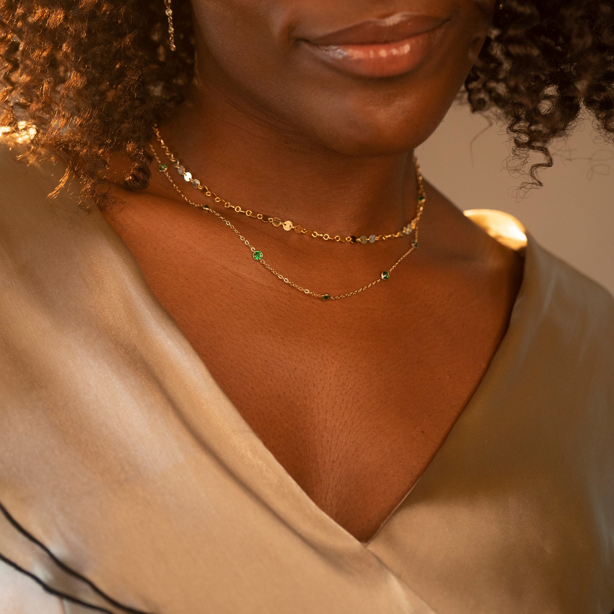 Gold Circles Necklace