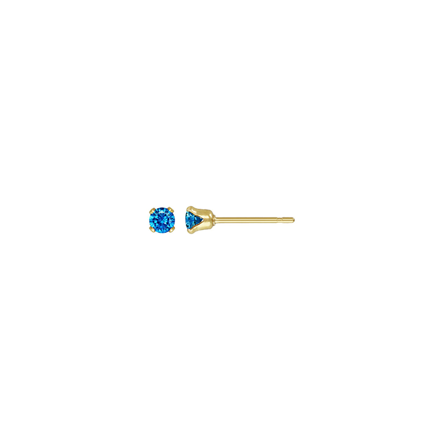 Gold Filled Crystal Birthstone Studs