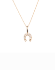 14k Diamond Horseshoe Necklace