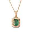 14k Royale Emerald Necklace