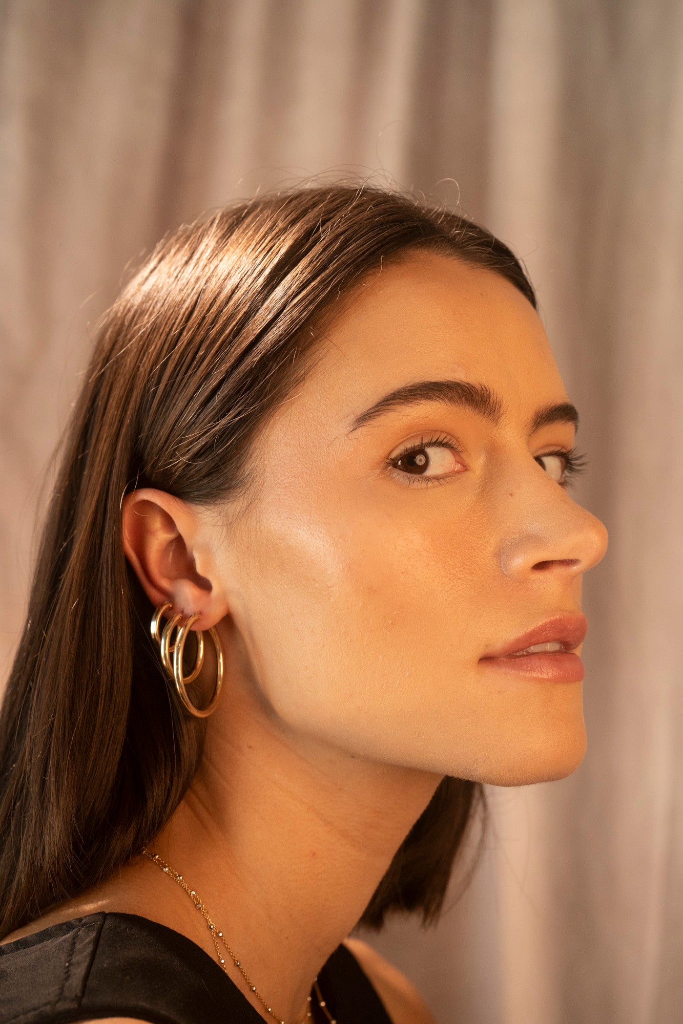 Gold Filled 3mm Clasp Hoops