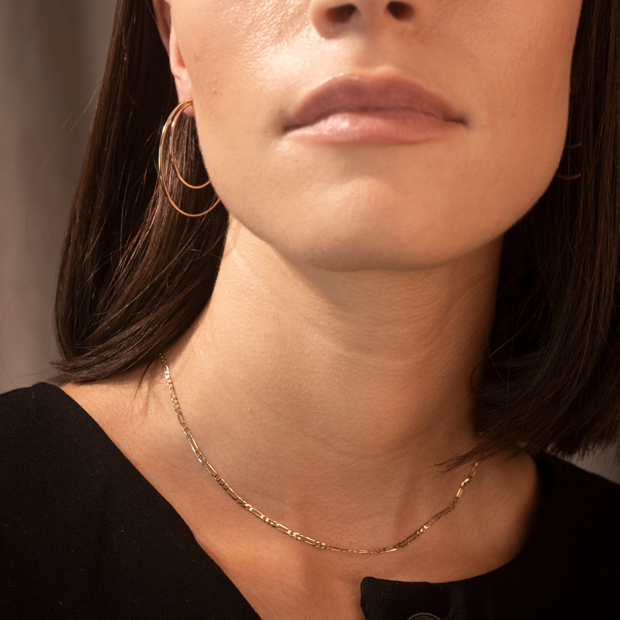 14k Thin Figaro Necklace