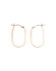 Gold Filled Flat Oval Hoops