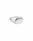 14k Gold Geometric Signet Ring