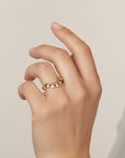 14k Cleo Chevron Band