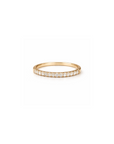 14k Half Eternity Diamond Band | 1.5mm