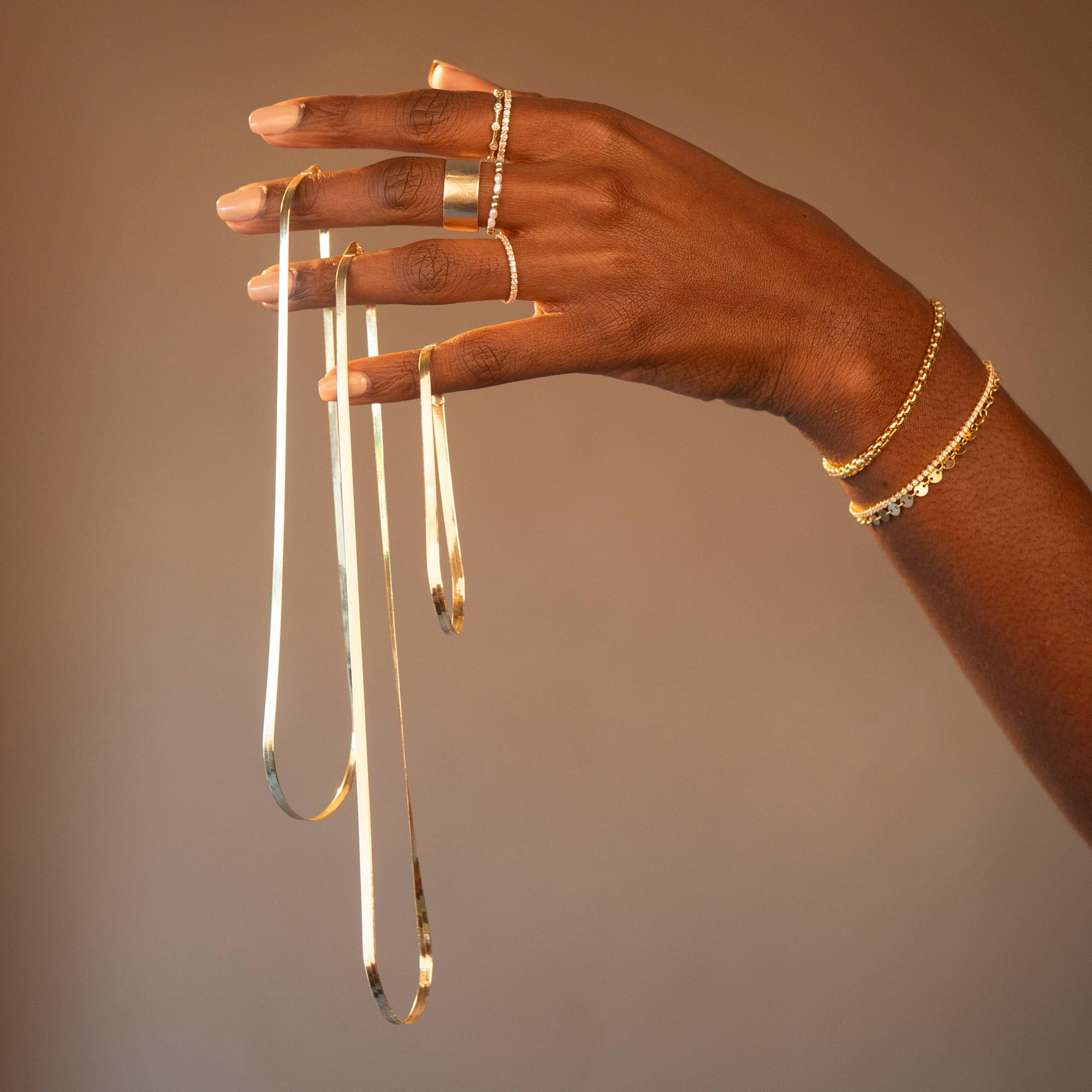 14k Herringbone Bracelet