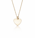 Gold Heart Charm Necklace
