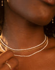 Slim Freshwater Pearl Necklace