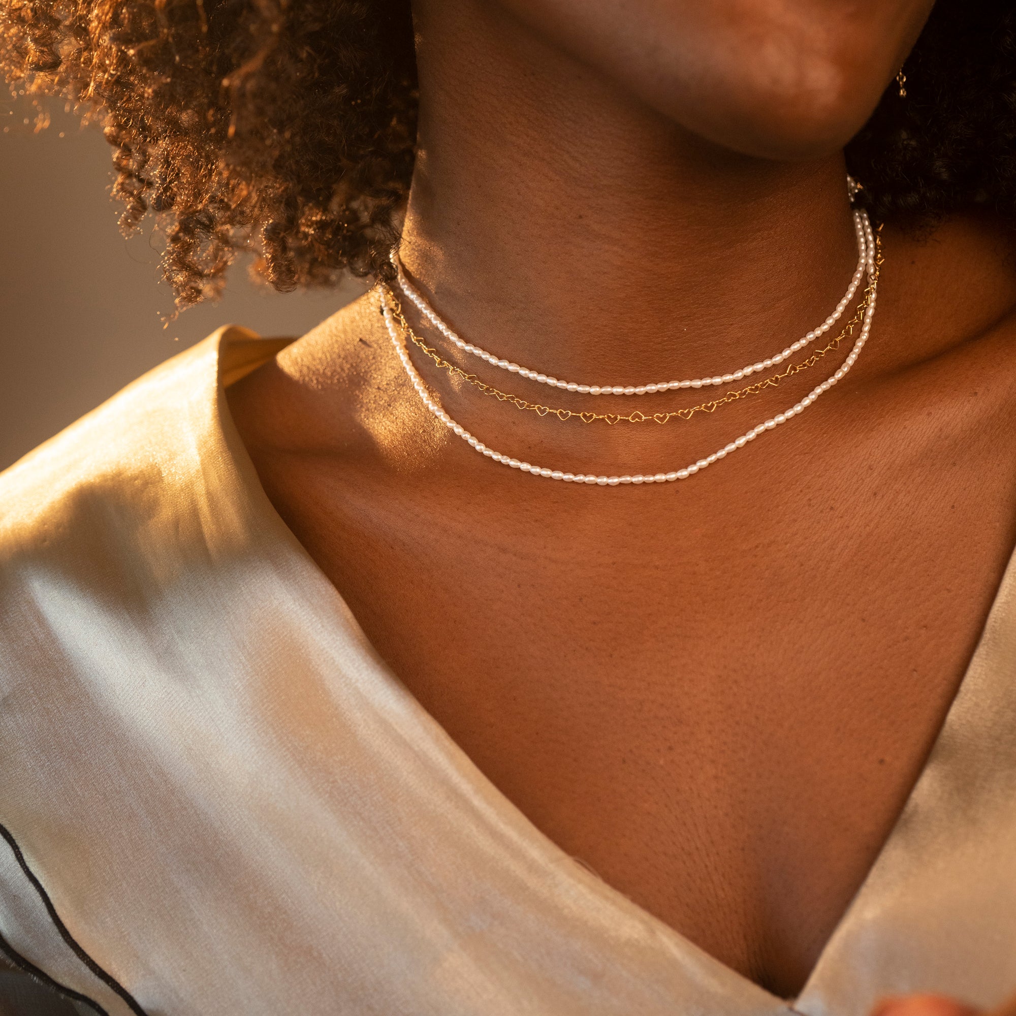 Slim Freshwater Pearl Necklace