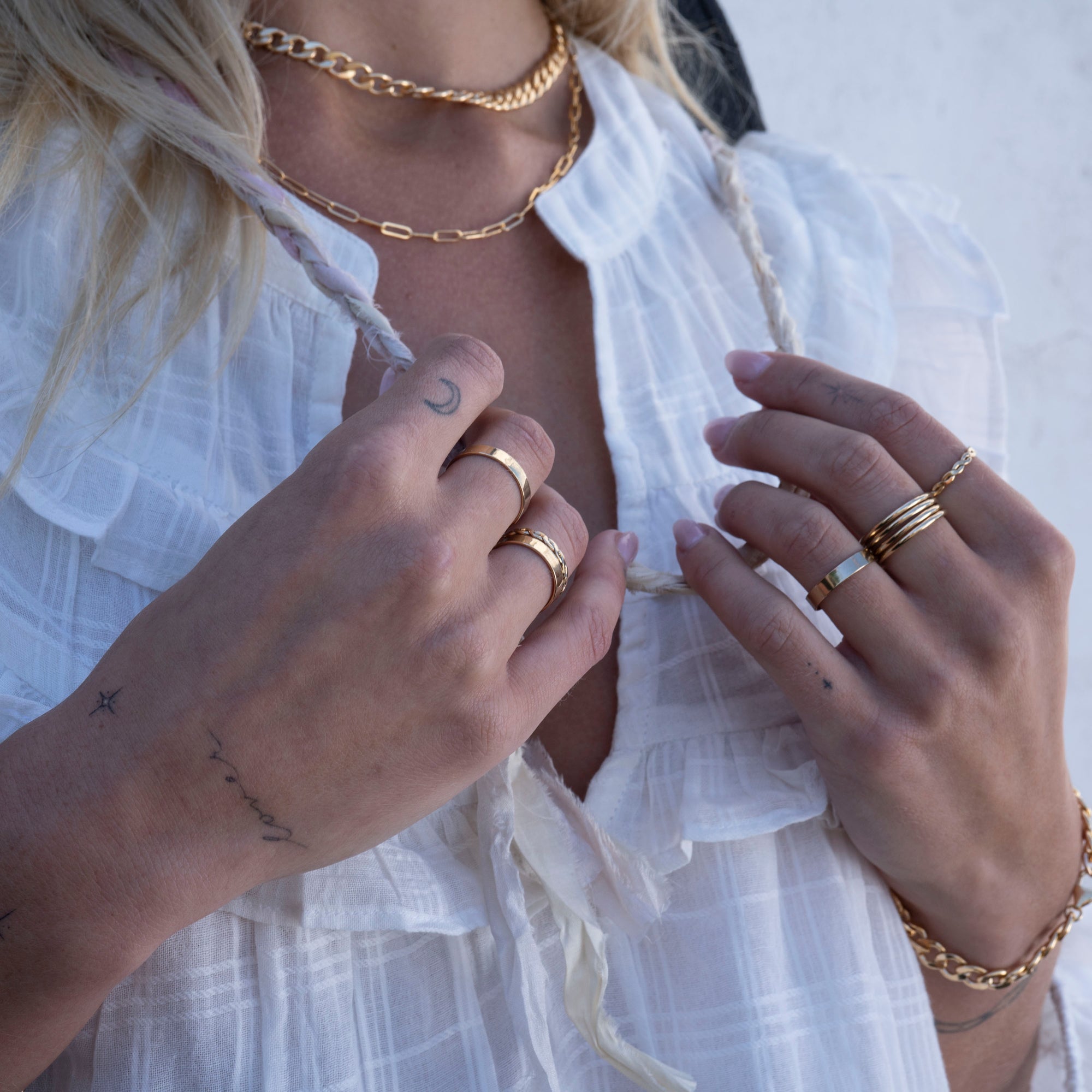 Gold Filled Paperclip Necklace