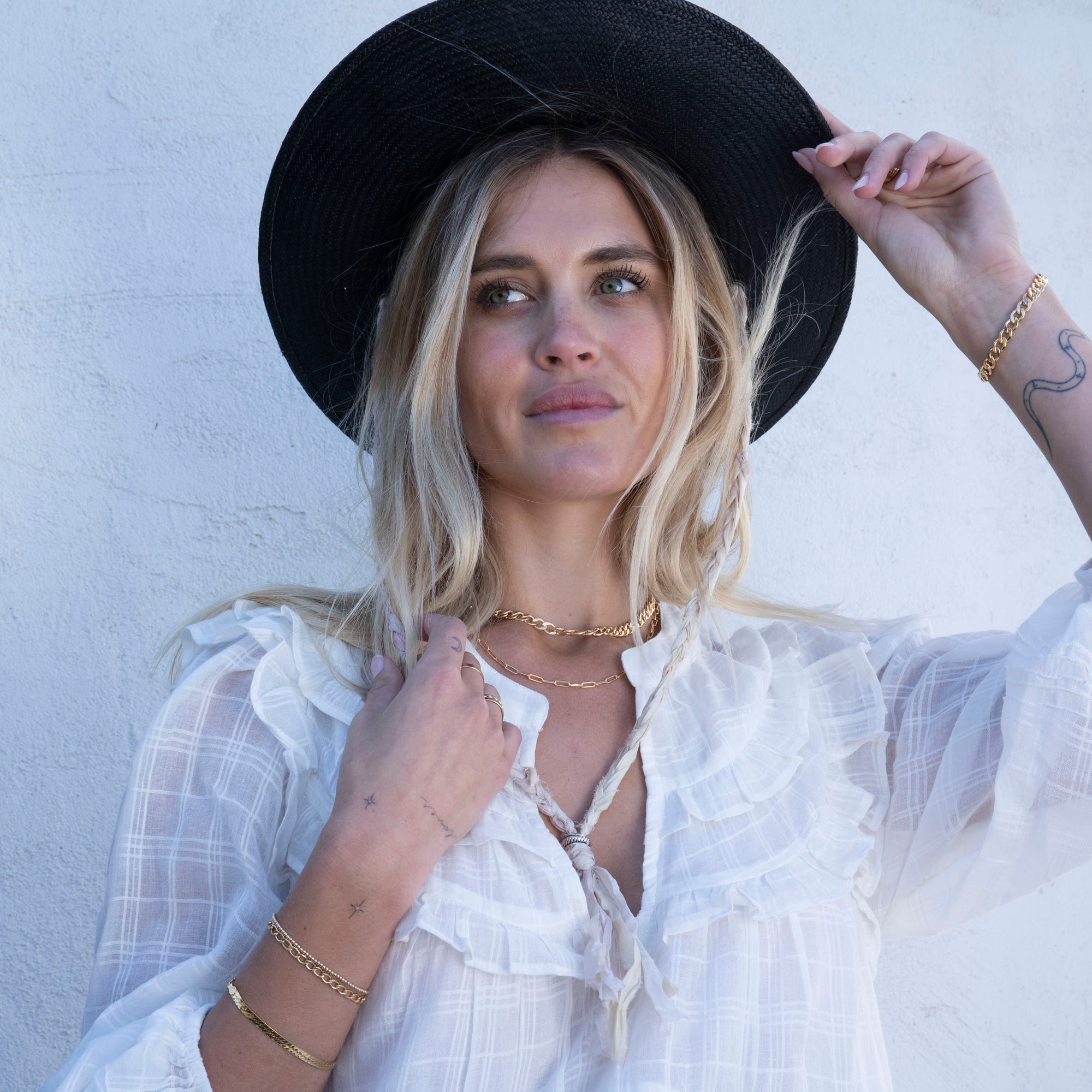 Gold Filled Paperclip Necklace