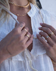 Gold Filled Rectangle Necklace
