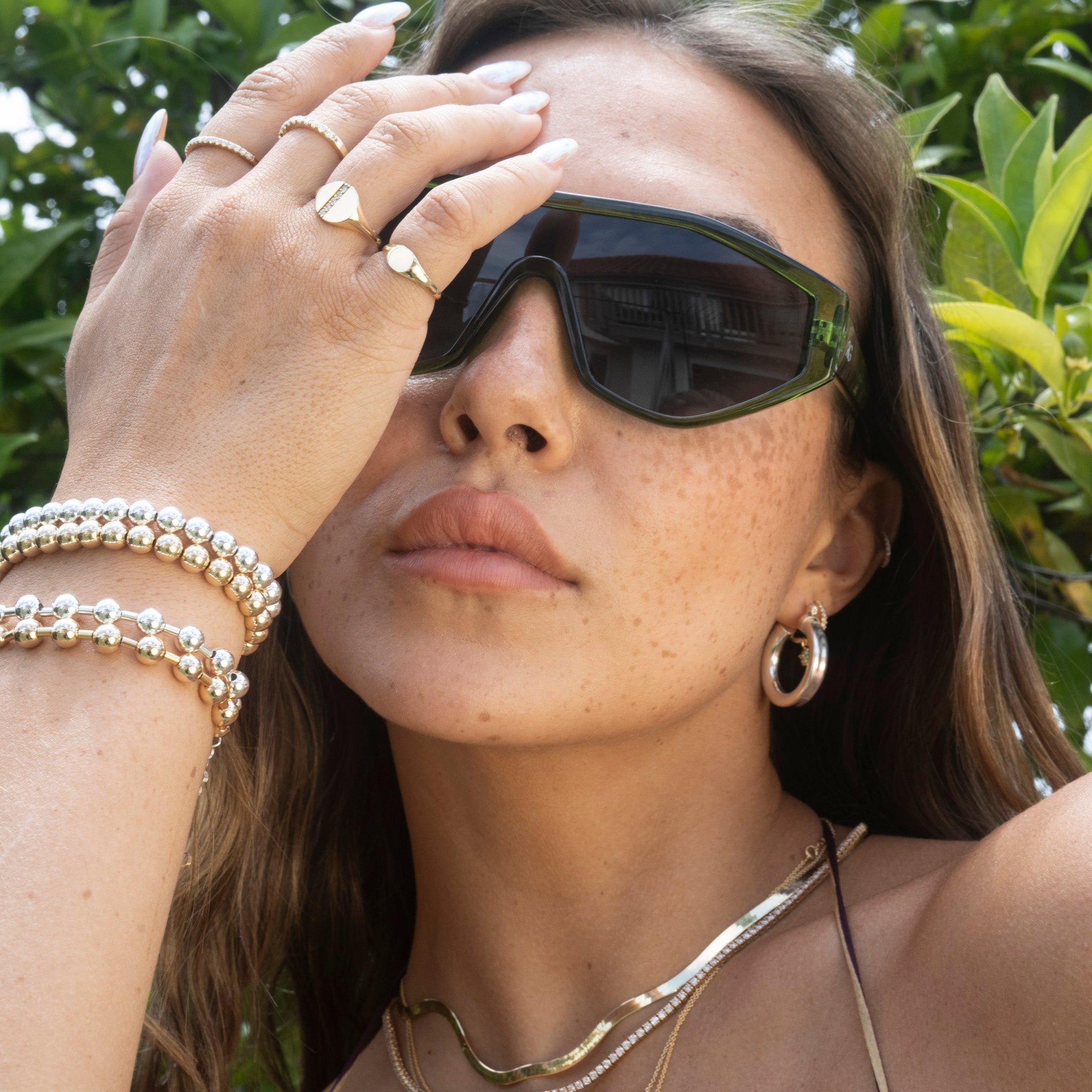 14k Herringbone Necklace