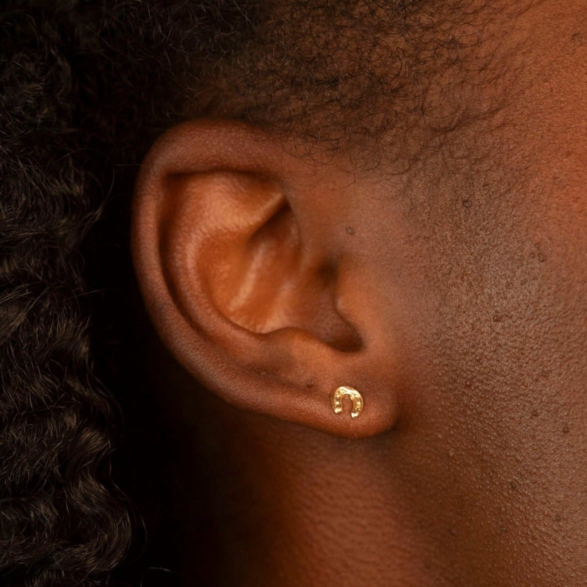 Gold Filled Horseshoe Studs