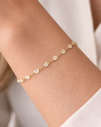 Starburst Curb Link Bracelet