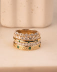 14k Half Eternity Diamond Band | 3mm