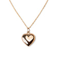 Gold Filled Puffy Heart Necklace