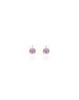 Petite Birthstone Bezel Studs
