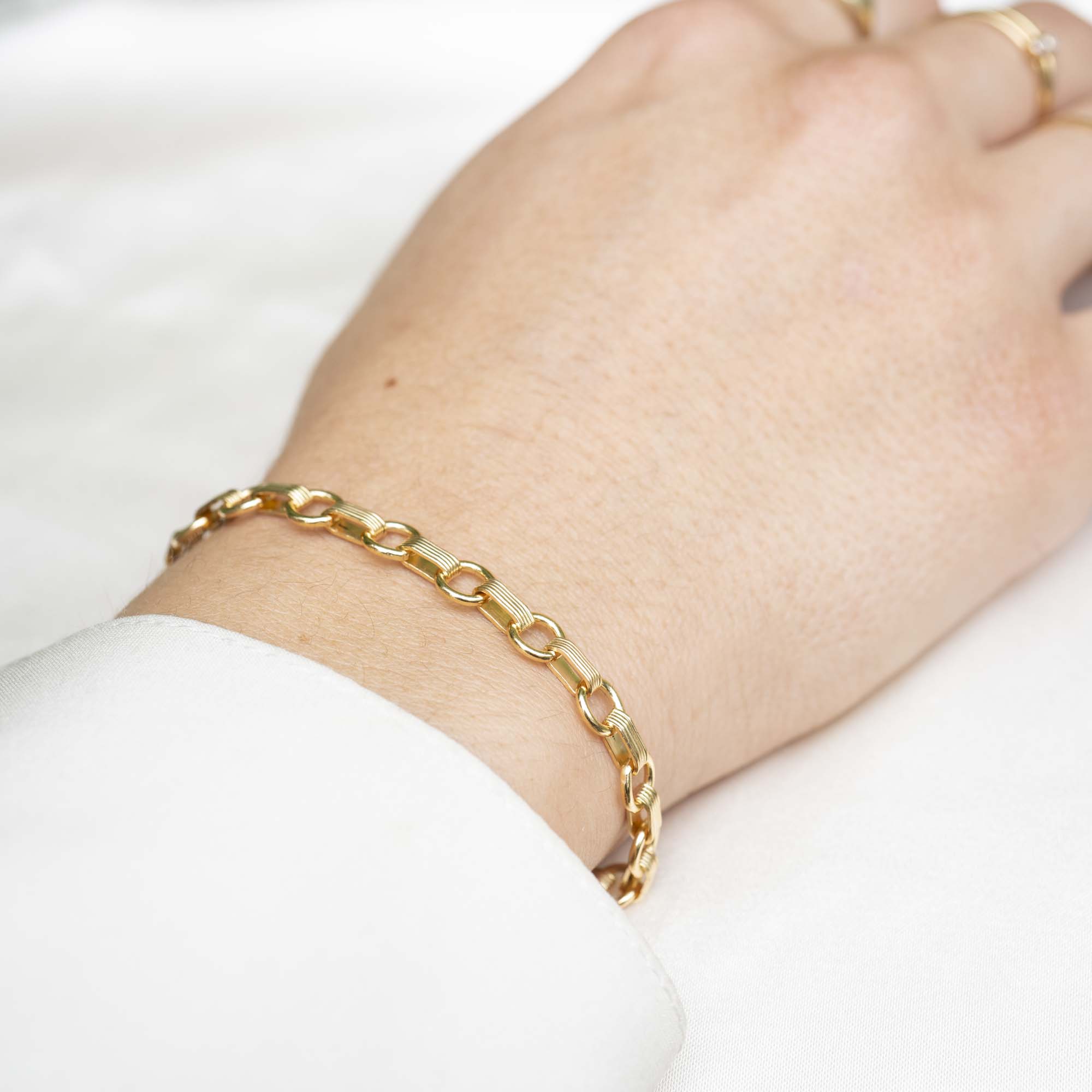 Gold Filled Lunar Bracelet