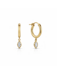 Marquise Clasp Hoops