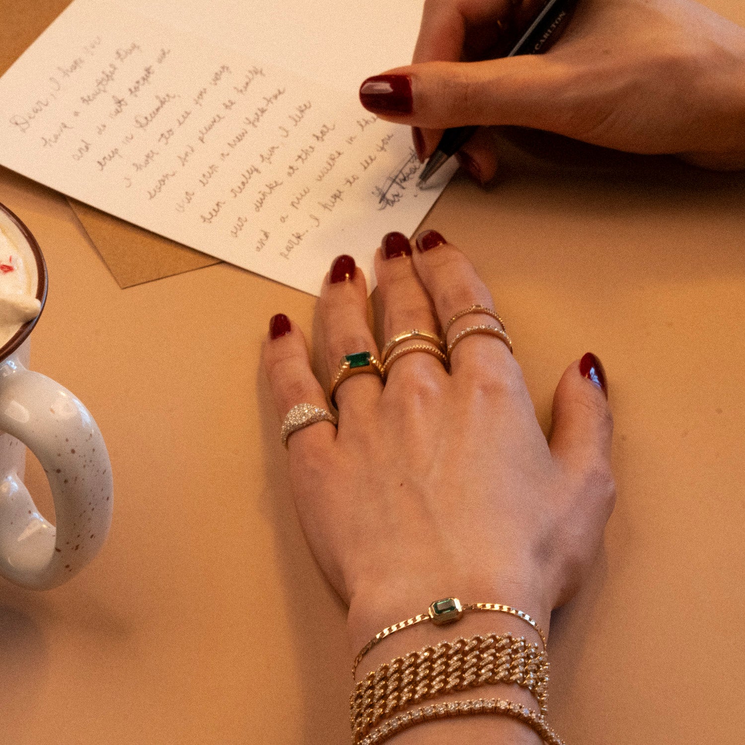 14k Mini Emerald Neptune Bracelet