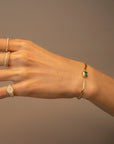 14k Mini Emerald Neptune Bracelet