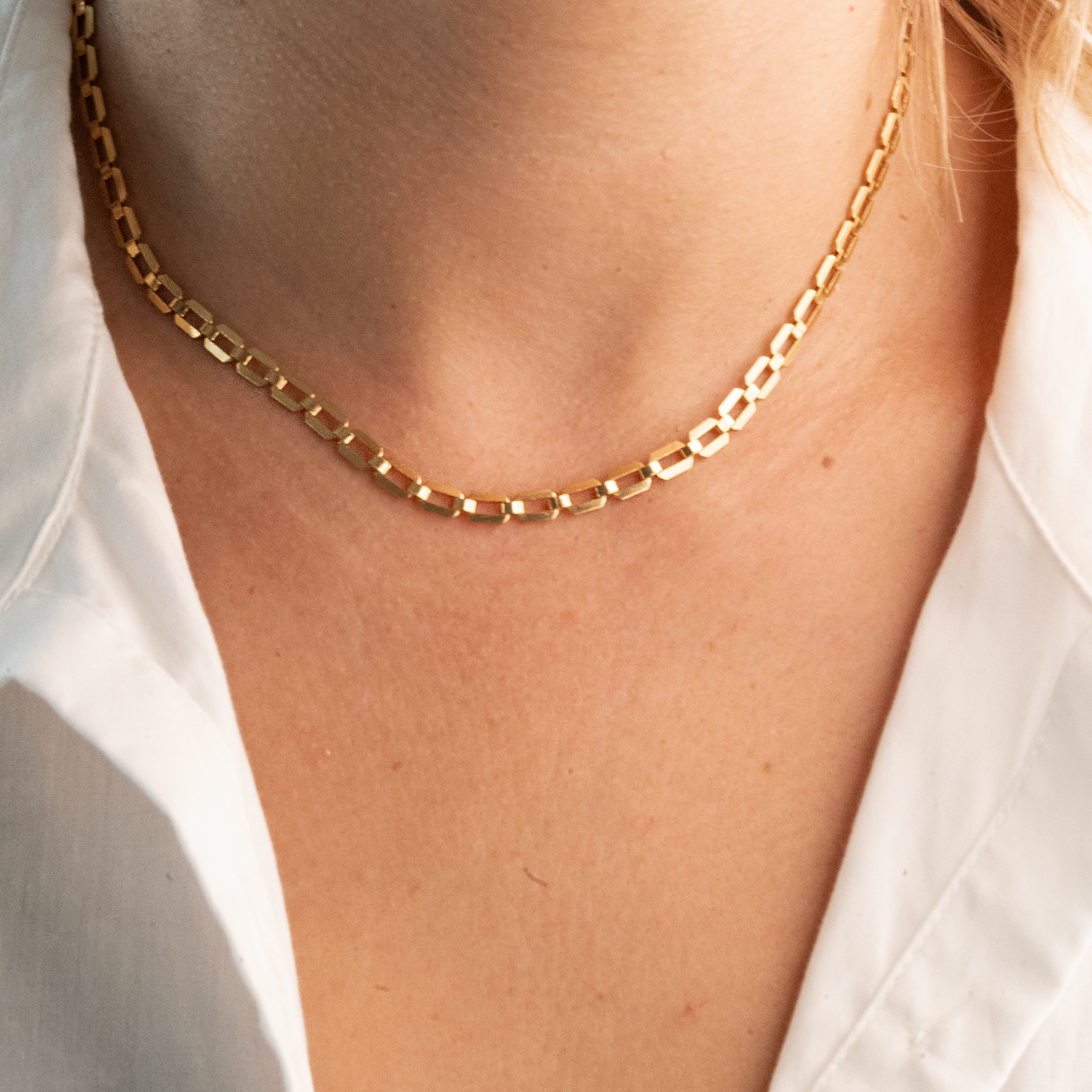 Gold Filled Mini Retro Necklace