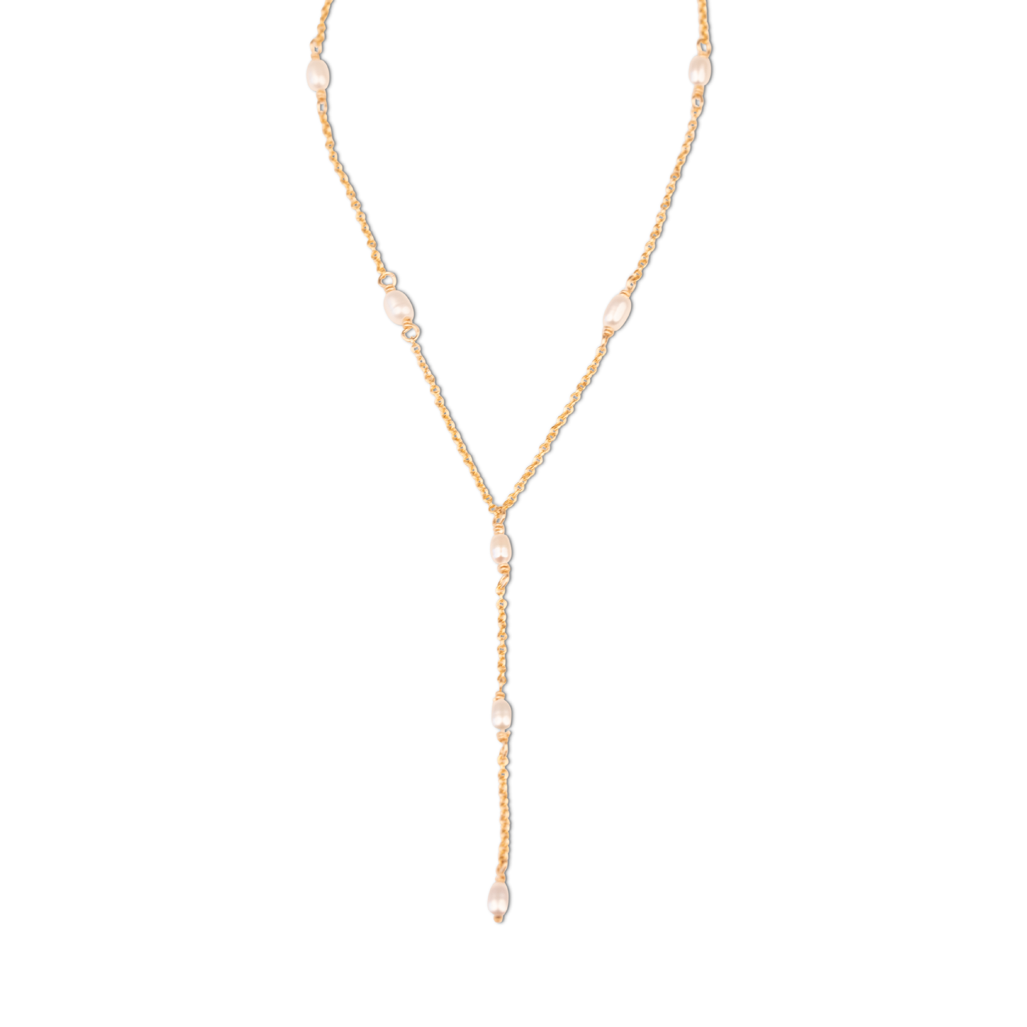 Pearl Lariat Necklace