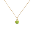 Gold Filled Crystal Charm Birthstone Necklace