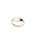 14k Gold Petite Signet Ring