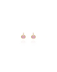 Petite Birthstone Bezel Studs