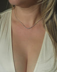14k Graduated Tennis Necklace | 3.2 CTW