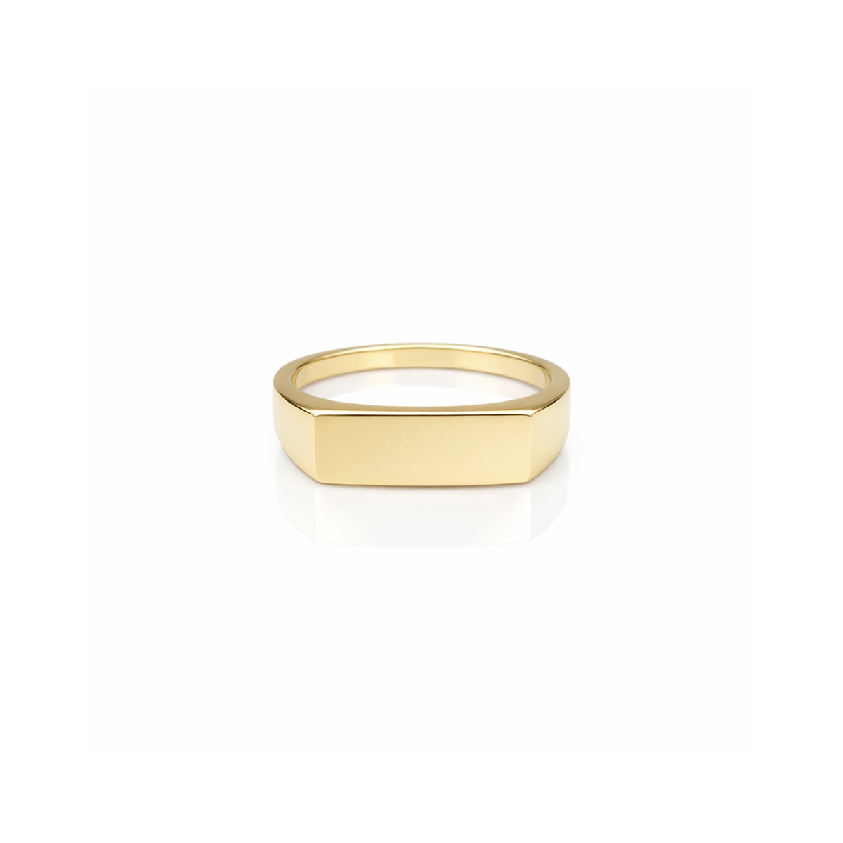 14k Rectangle Signet Ring – RG
