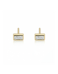 14k Baguette Studs