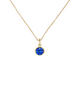 Gold Filled Crystal Charm Birthstone Necklace