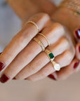 14k Half Eternity Diamond Band | 2mm