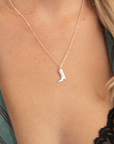 Silver Cowboy Boot Necklace