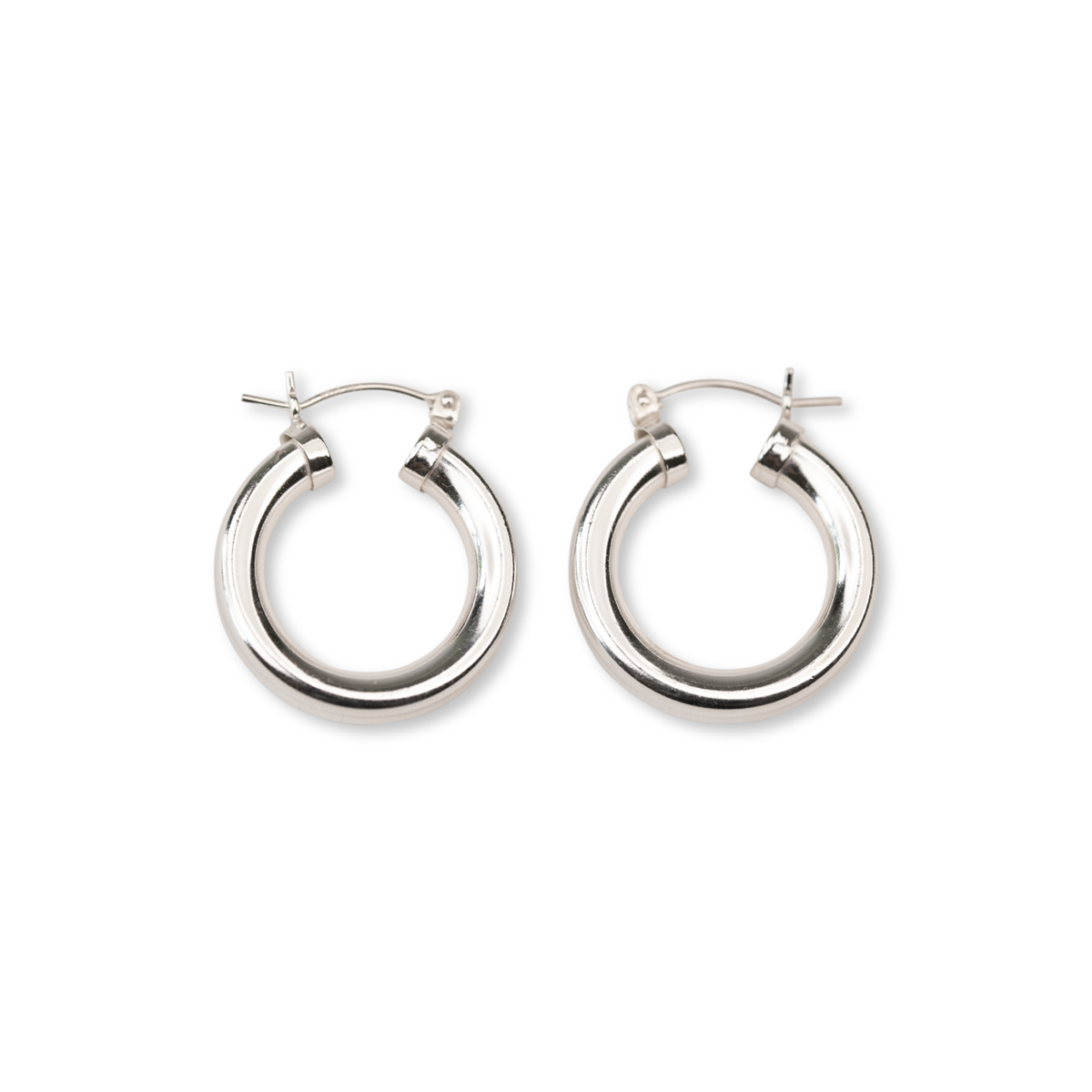 Silver Chubby Hoops